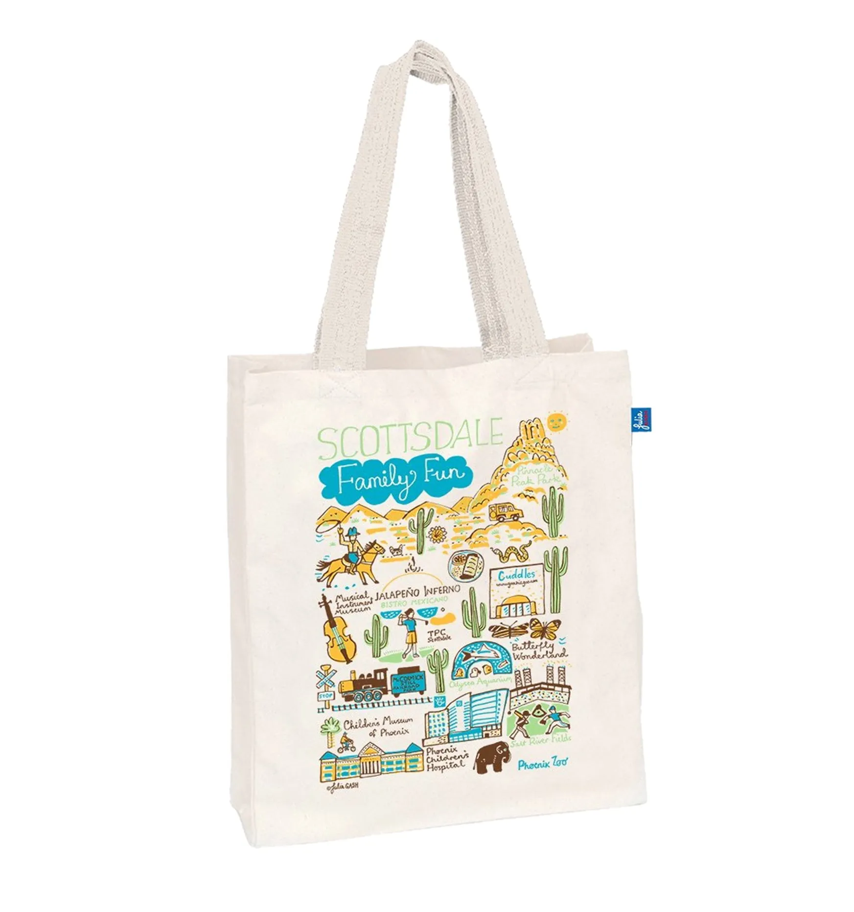 * Scottsdale Family Fun Map Tote Bag