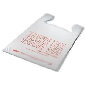 15" x 7" x 26" - "Thank You" Shopping Bags 0.65 mil