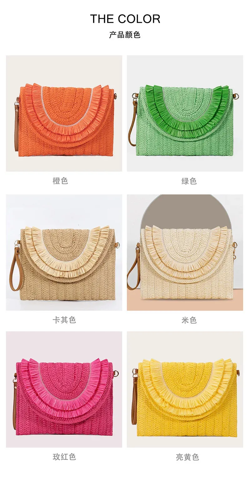 51 Fabulous Raffia Oversize Clutch Bags