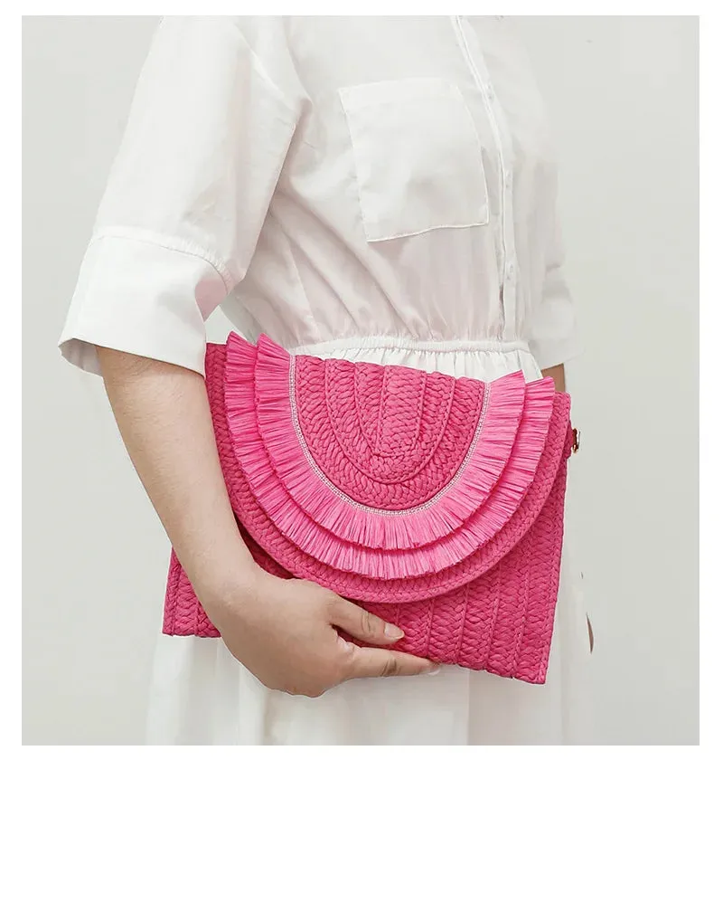 51 Fabulous Raffia Oversize Clutch Bags