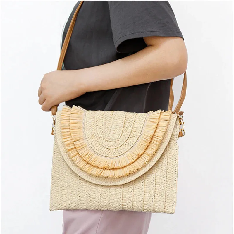 51 Fabulous Raffia Oversize Clutch Bags