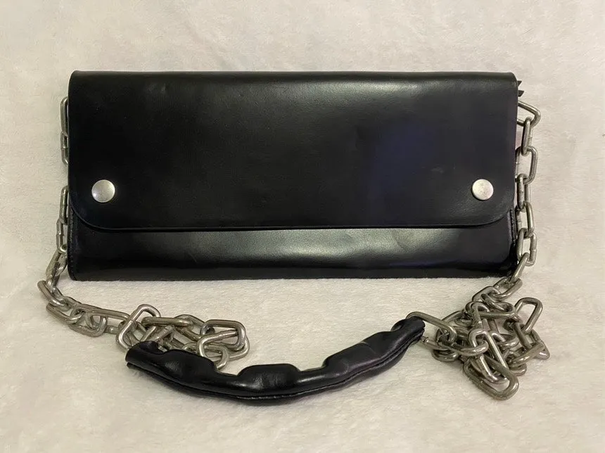 Acne Studios Black Chain Shoulder Bag Medium