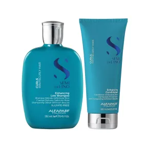 Alfaparf Milano Semi Di Lino Curls Enhancing Low Shampoo 250ml & Conditioner 200ml Duo