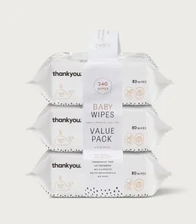 Baby Wipes 3 Pack