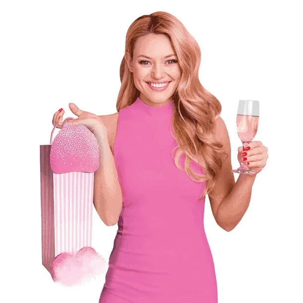 Bachelotette Party 3D Sparkling Penis Gift Bag, 1 Count