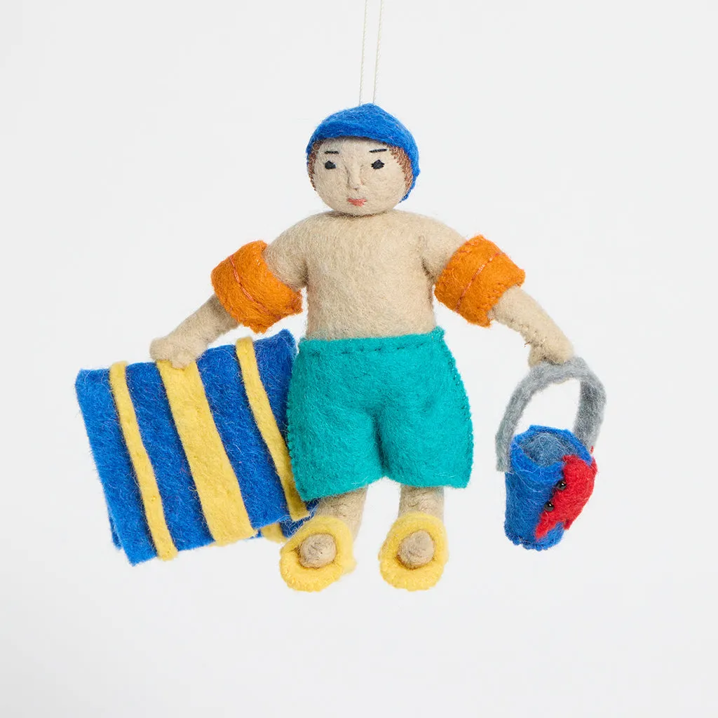 Beach Kid Ornament