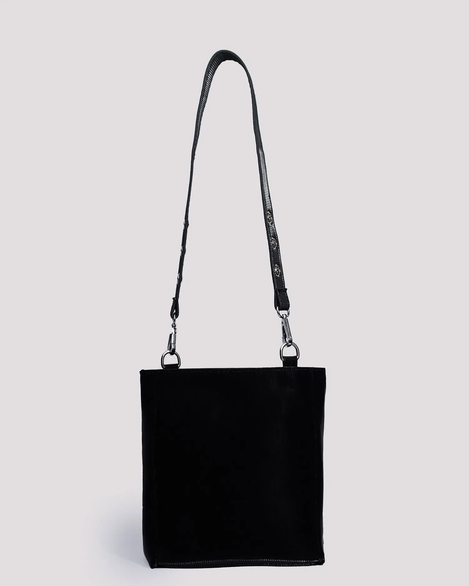 Black Faux Bucket Bag - Shop Naz