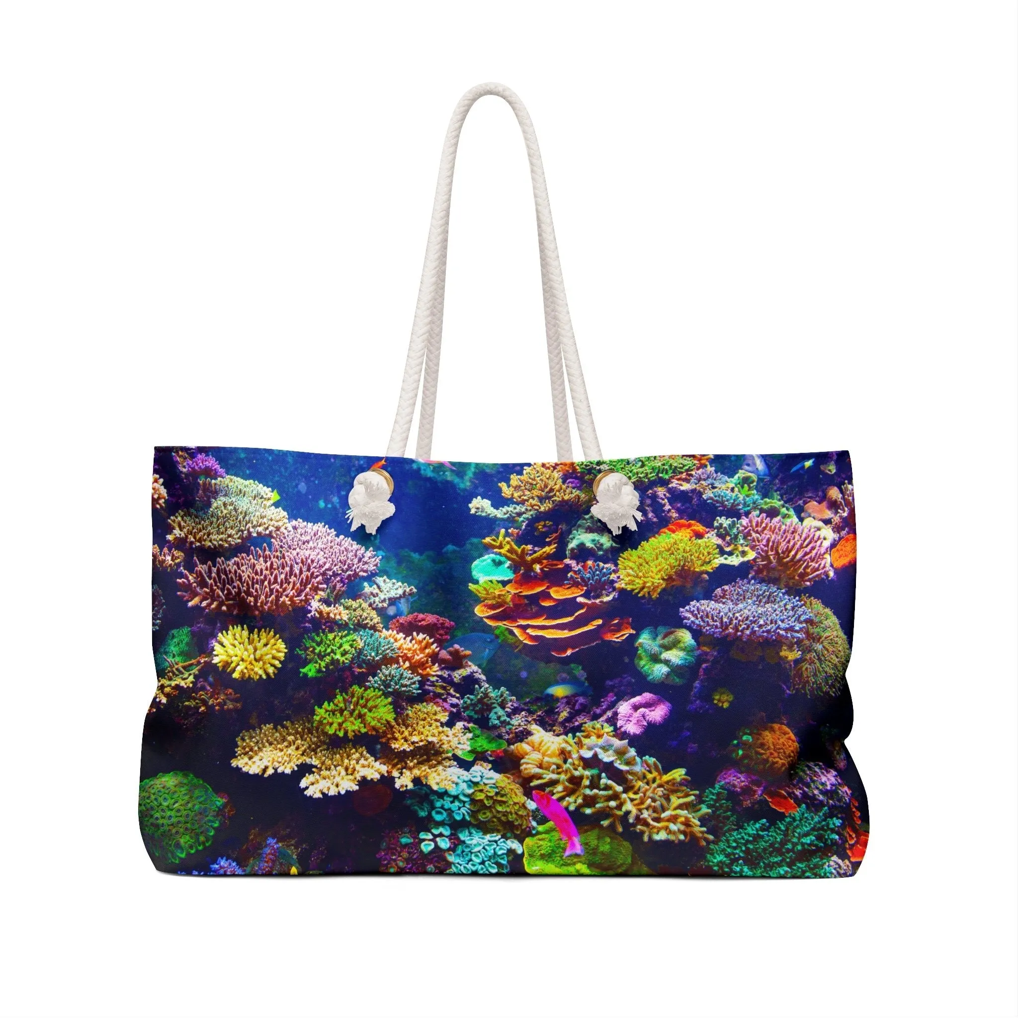 Blue Ocean Coral Weekender Bag