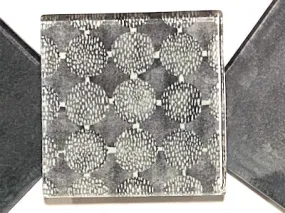 BOHO BLACK & WHITE GLASS TILES 5CM PATTERN NO. 40 (HM)