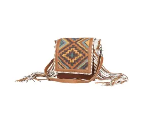 Boho Chic Style Leather & Hairon Bag S-4403