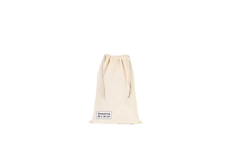 Calico/Cotton  Drawstring Bags 20cm x 30cm (Price per 500)