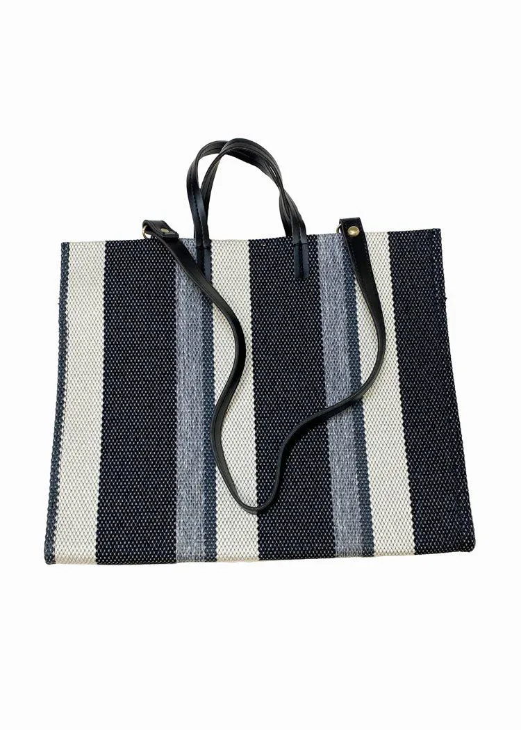 Camiri Striped Woven Bag