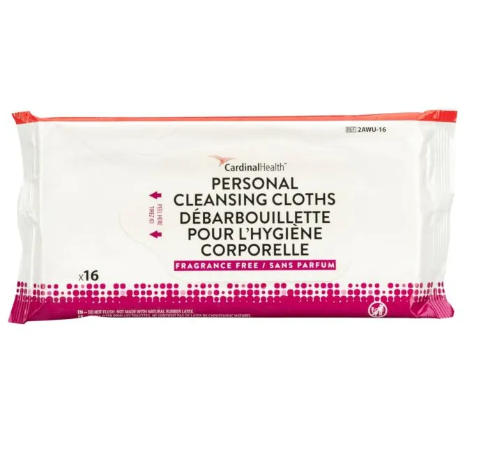 Cardinal Health Personal Cleansing Cloths, Fragrance Free