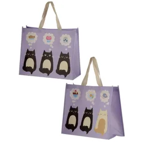 Cat Design Durable Reusable Shopping Bag - Feline Fine