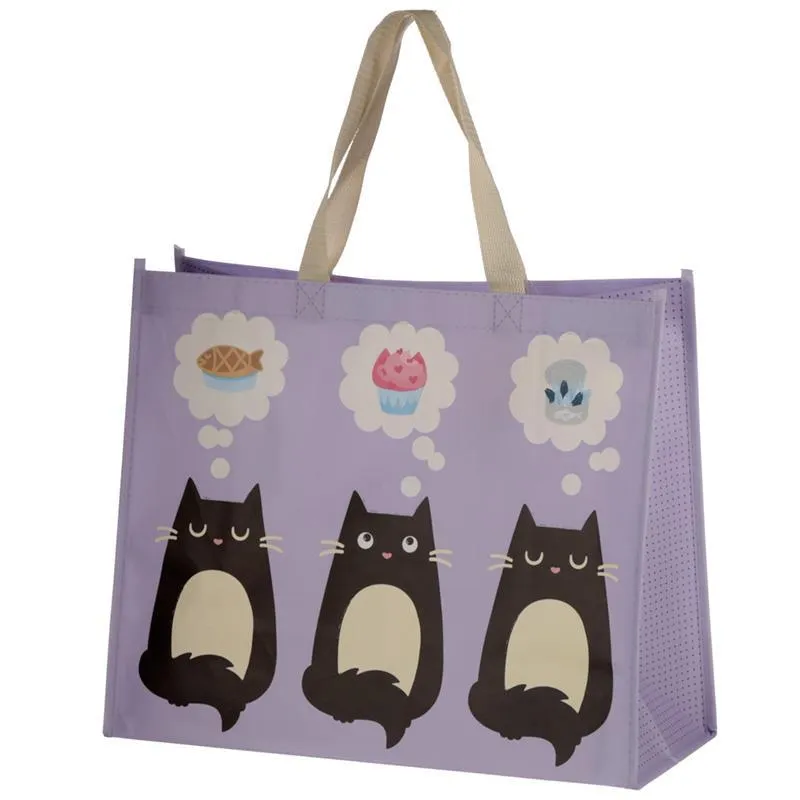 Cat Design Durable Reusable Shopping Bag - Feline Fine