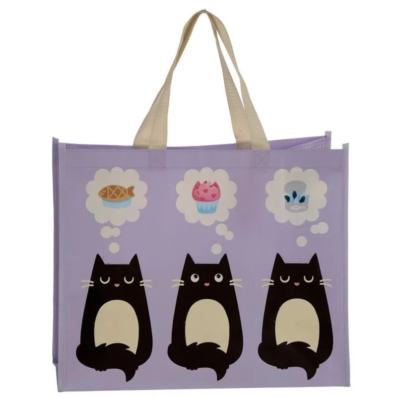 Cat Design Durable Reusable Shopping Bag - Feline Fine