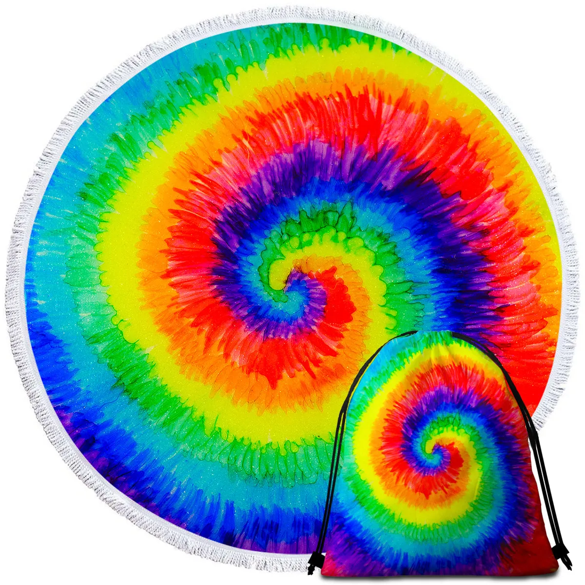 Color Creation Round Beach Towel