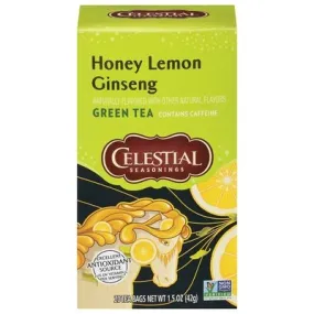 Cs Hny Lem Gnsg Grn Tea 6/20 BAG [UNFI #29381]