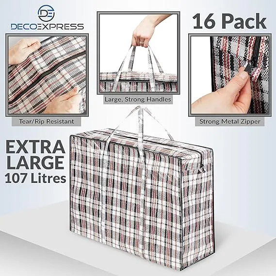 DECO EXPRESS Laundry Bags Large - XXL Pack of 16