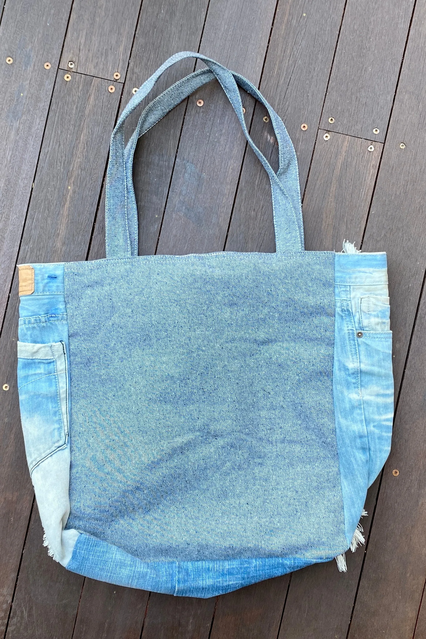 DRAGONFLY TOTE BAG VINTAGE DENIM