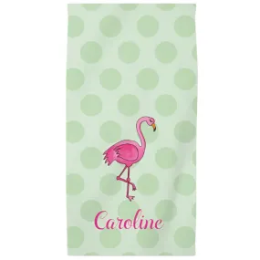 Flamingo Fun Kids beach towel