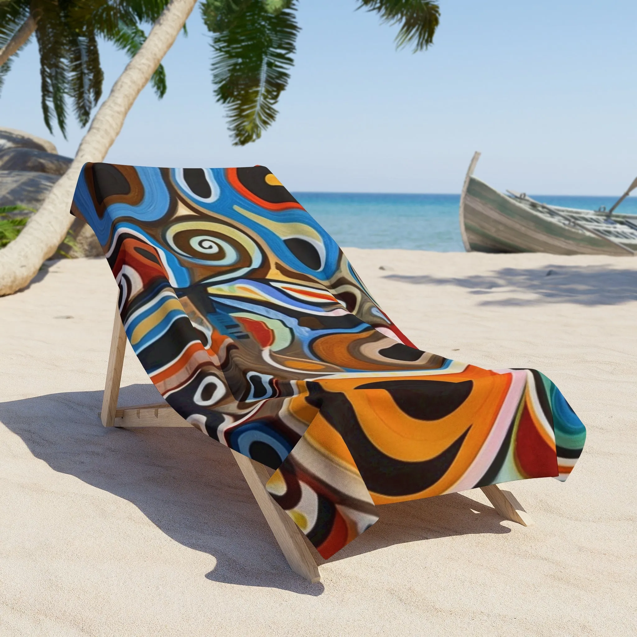 Fun Beach Towel with Colorful Design