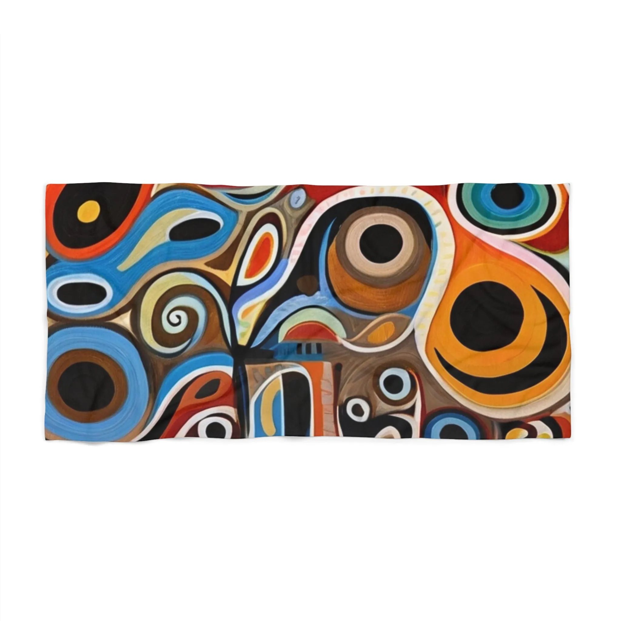 Fun Beach Towel with Colorful Design