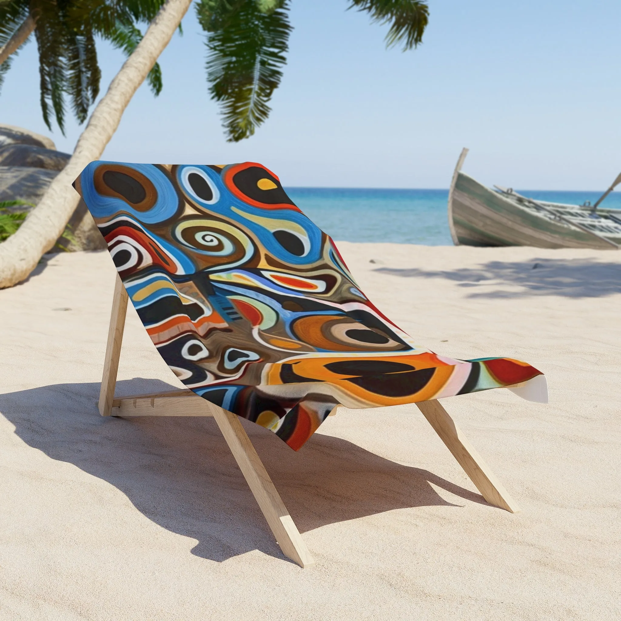 Fun Beach Towel with Colorful Design