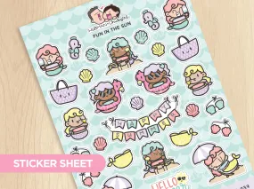 Fun in the Sun Sticker Sheet