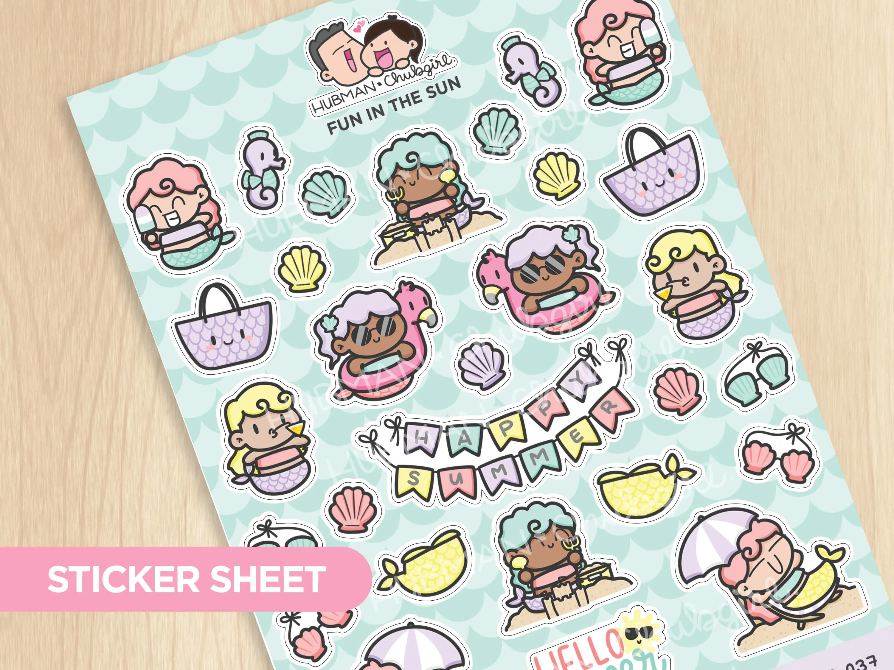 Fun in the Sun Sticker Sheet