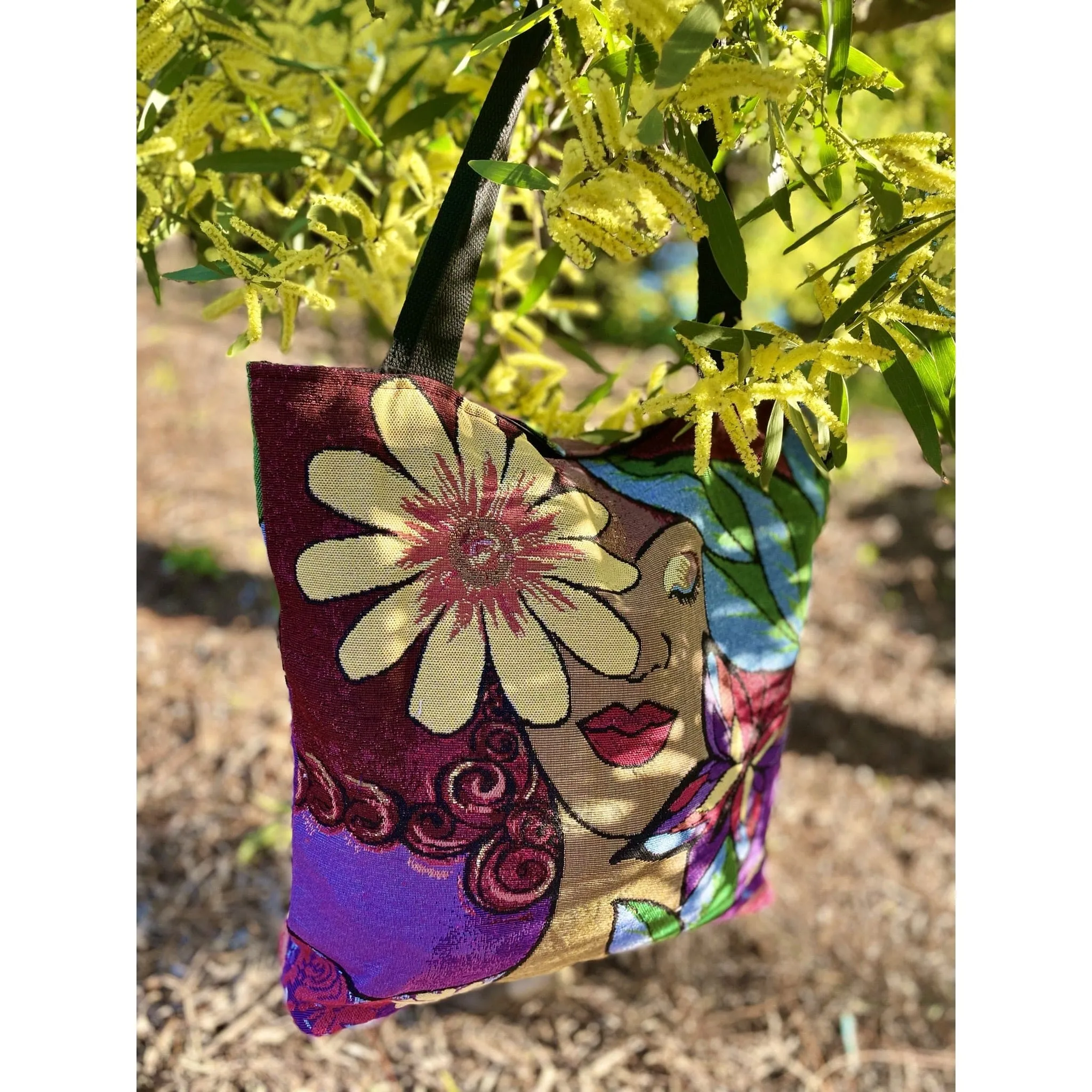 Garden Spirit Woven Tote Bag