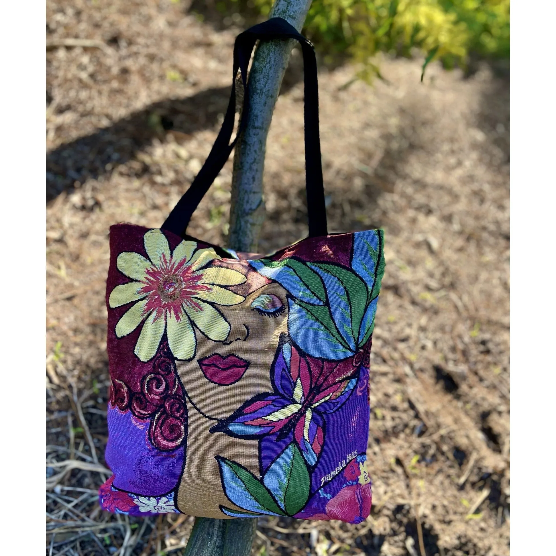 Garden Spirit Woven Tote Bag