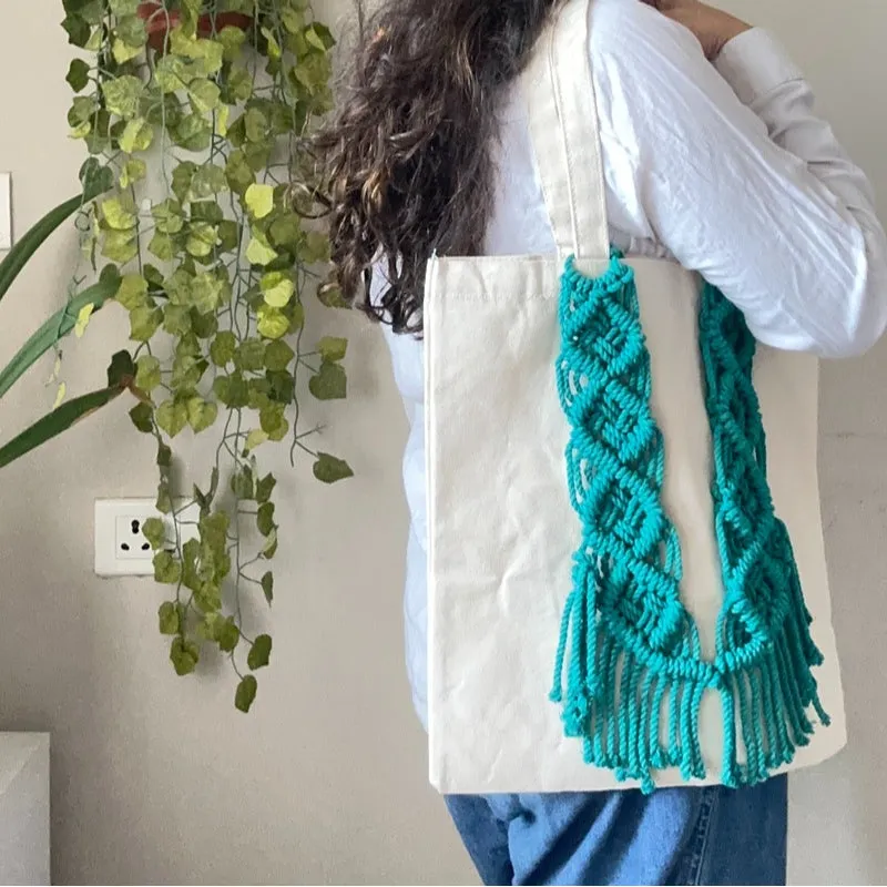 Handcrafted Boho Style Tote Bag | 14 Inches