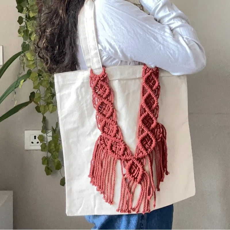 Handcrafted Boho Style Tote Bag | 14 Inches