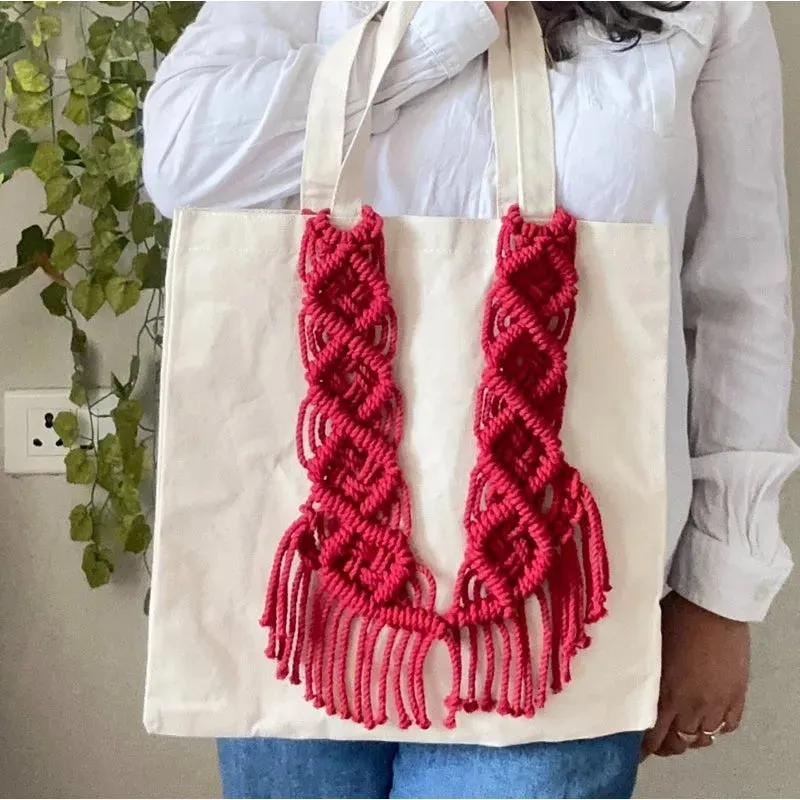 Handcrafted Boho Style Tote Bag | 14 Inches