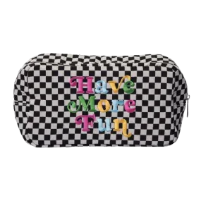 Have More Fun Checkered Bag