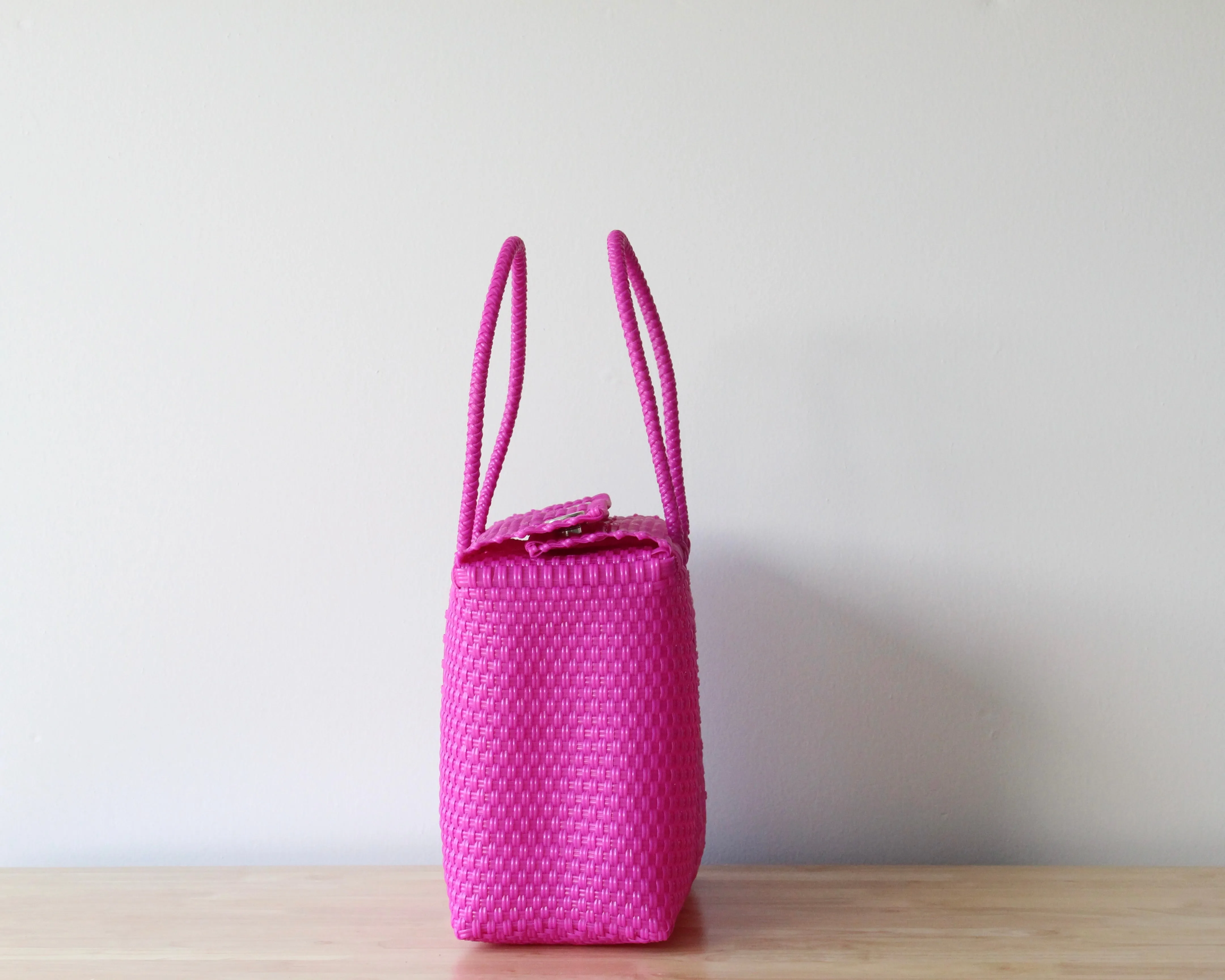 Hot Pink Woven Handbag by MexiMexi