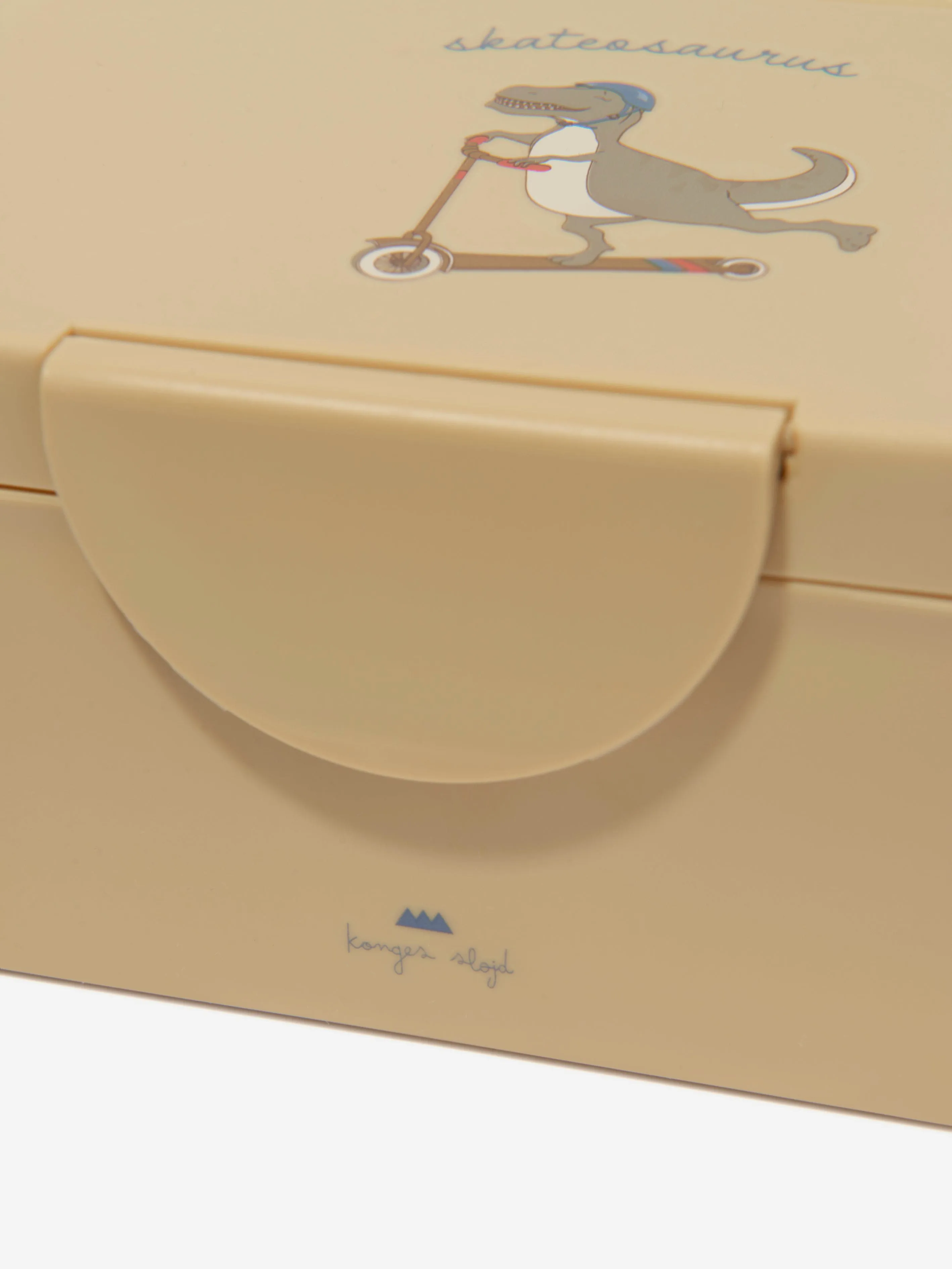 Konges Slojd Boys Skateosaurus Lunch Box in Beige