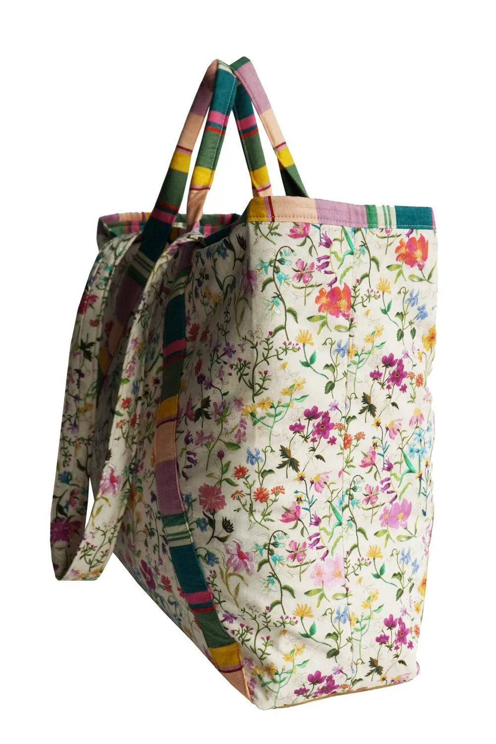 Large Tote Bag made with Liberty Fabric LINEN GARDEN & ARCHIVE SWATCH