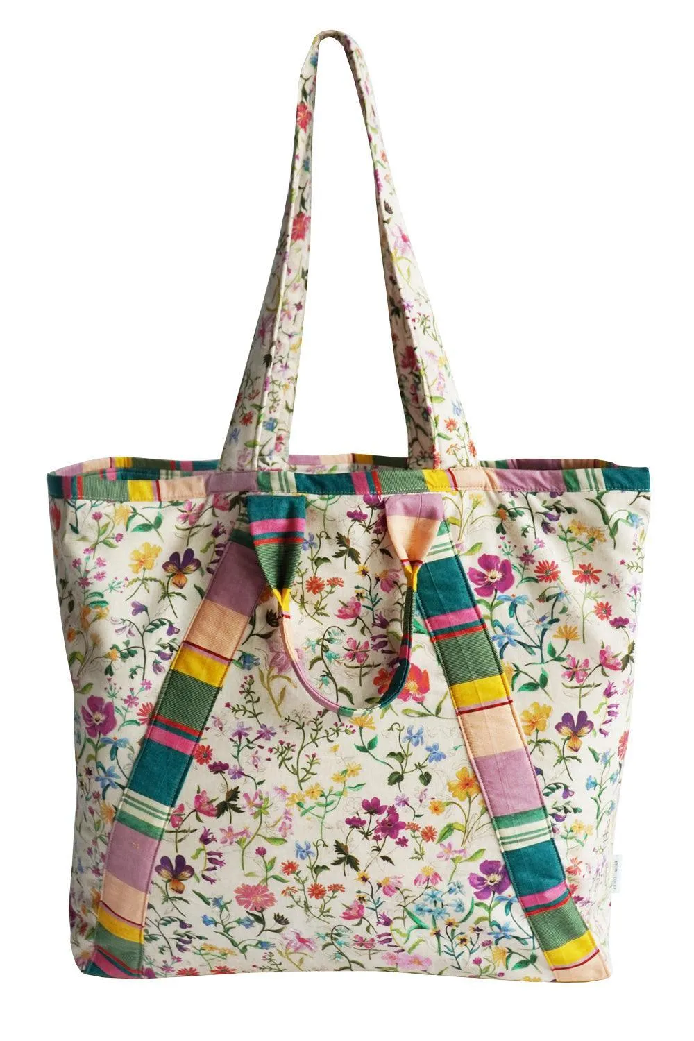 Large Tote Bag made with Liberty Fabric LINEN GARDEN & ARCHIVE SWATCH