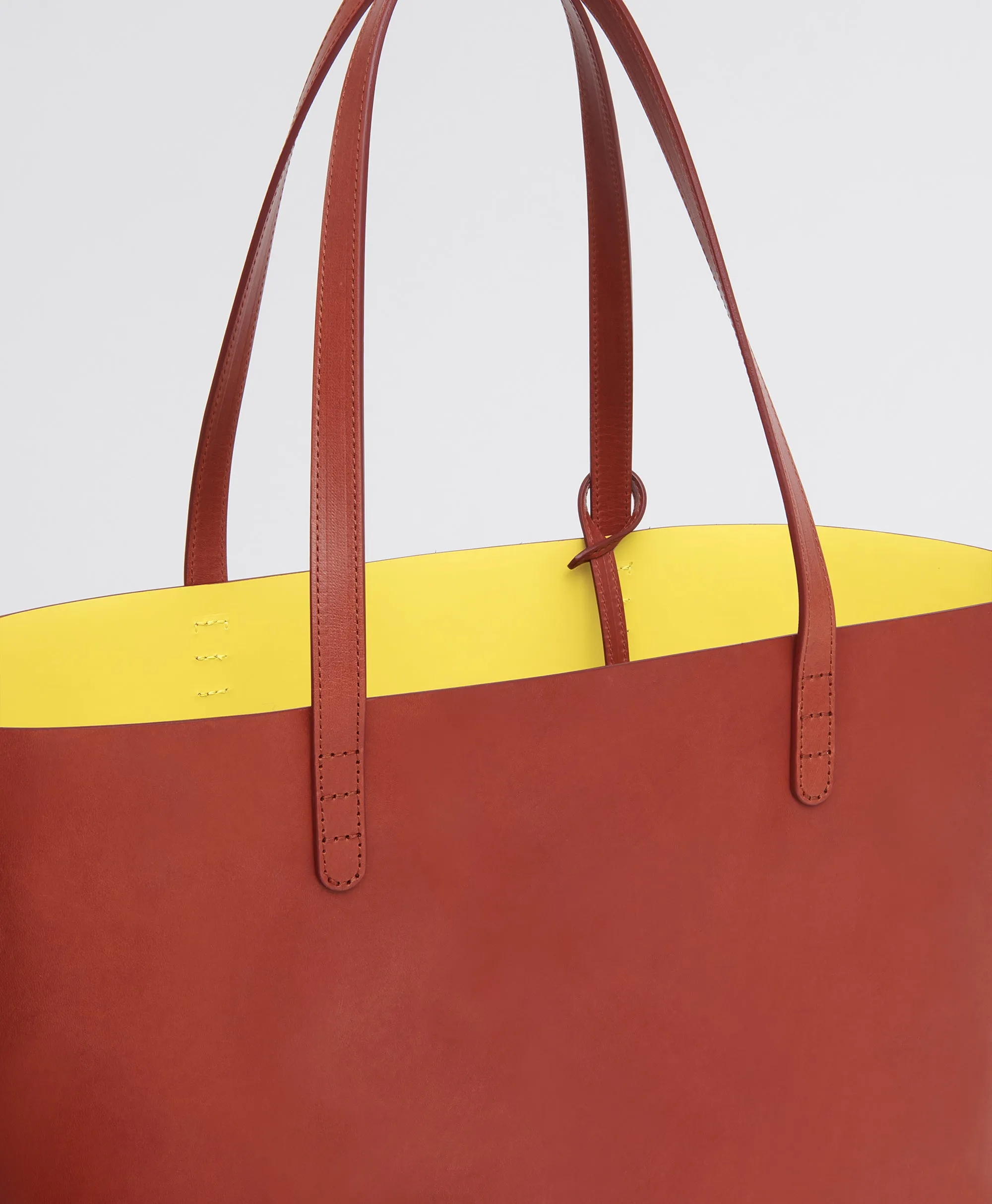 Large Tote - Brandy/Sun