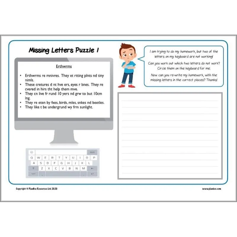 LKS2 English Free Home Learning Activity Pack