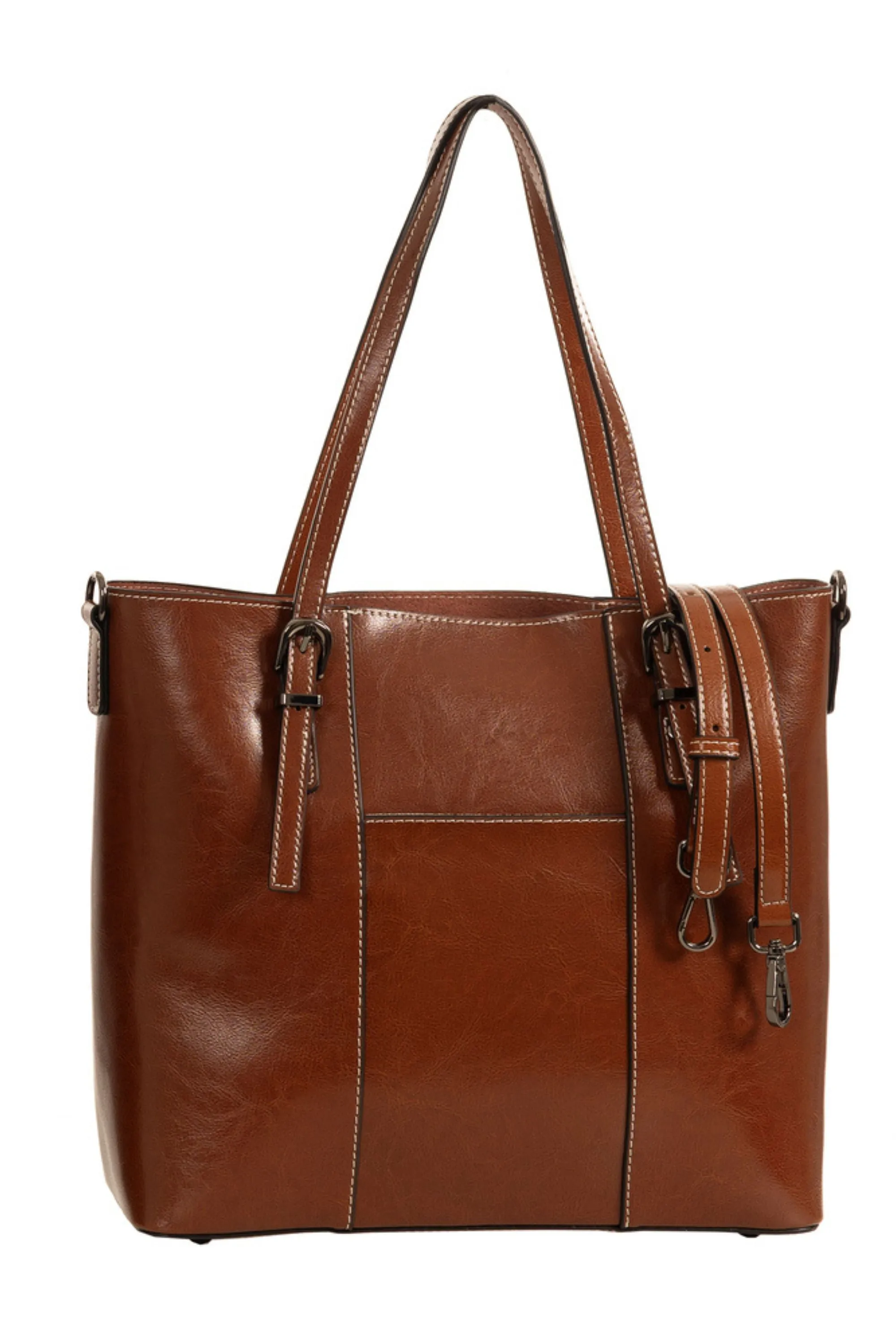 MADRID LEATHER TOTE - L11