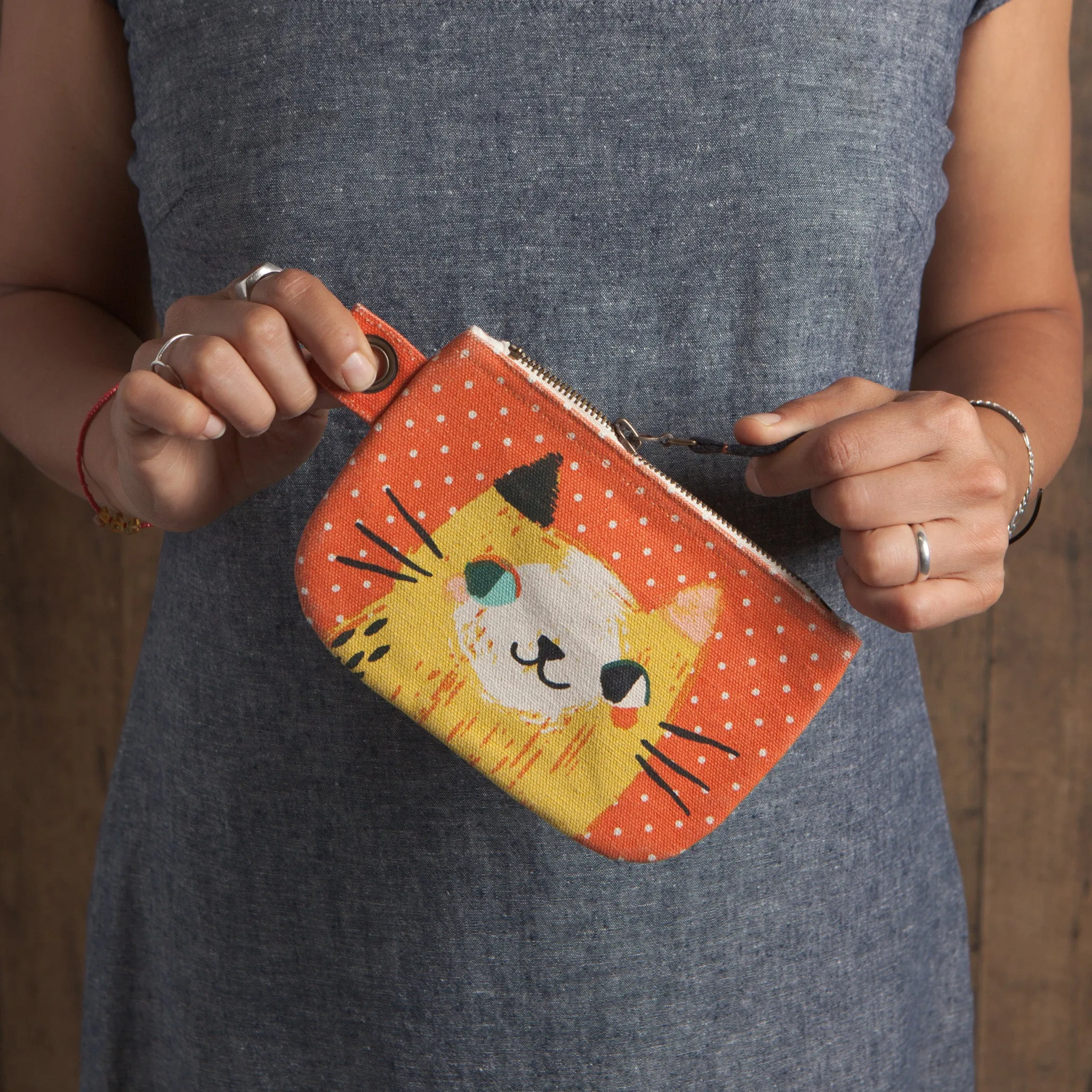 Meow Meow Small Zipper Pouch