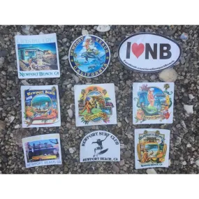 NPB -  Newport Beach Stickers - Some Designed by Rick Rietveld