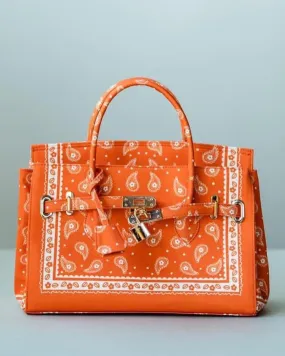 Paisley Satchel Bag