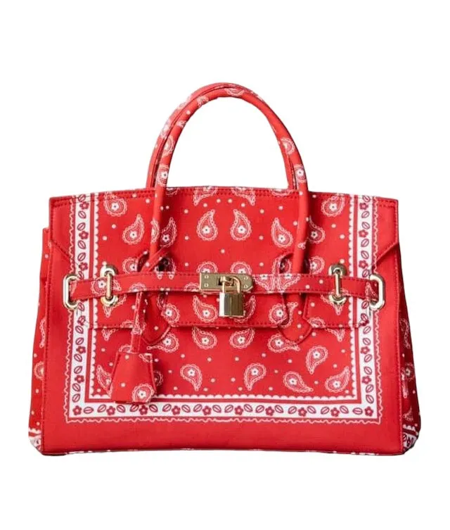 Paisley Satchel Bag