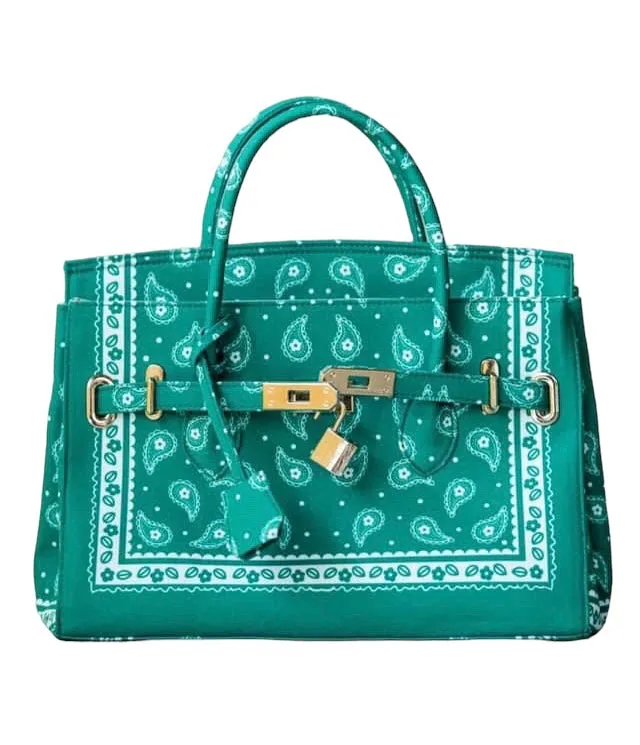 Paisley Satchel Bag