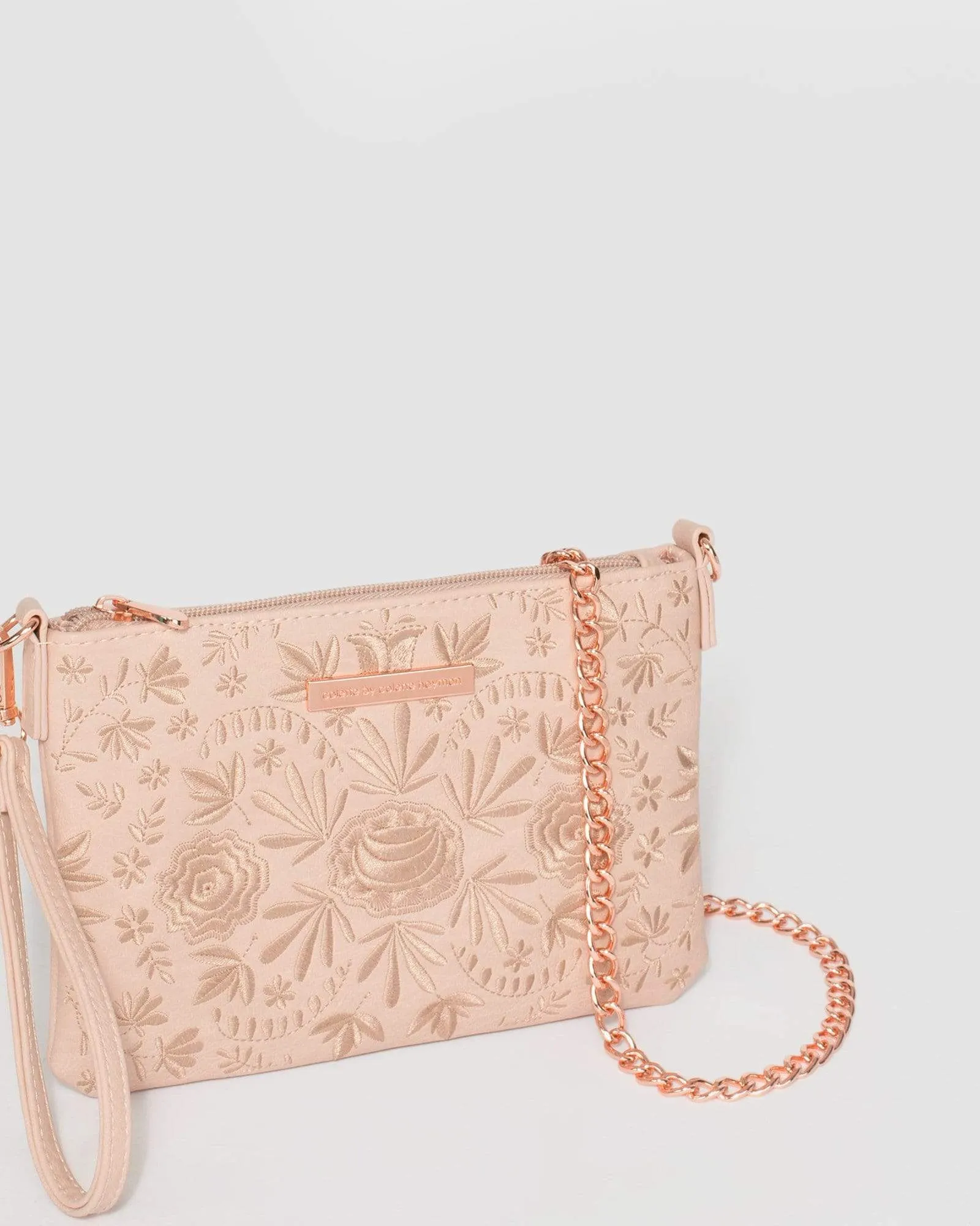 Pink Peta Boho Wristlet