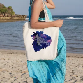 Purple Turtle Beach Tote